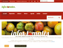 Tablet Screenshot of infos-tomates.com